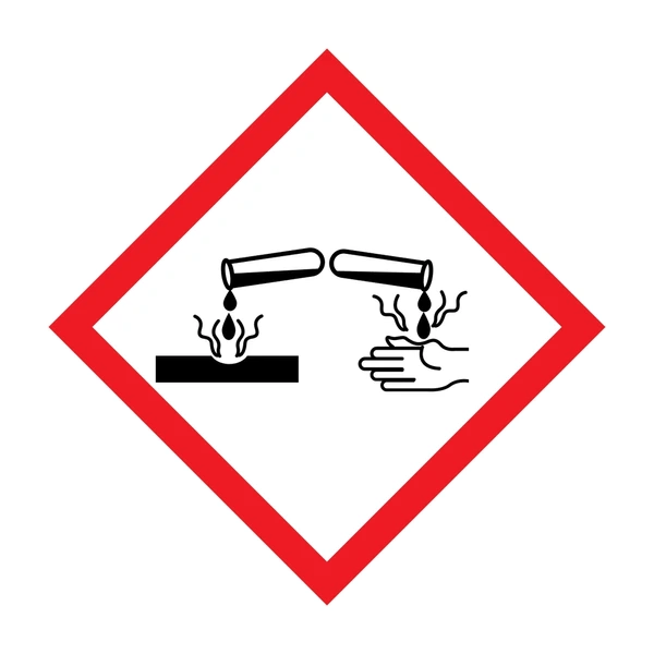 GHS05 hazard pictogram – corrosive